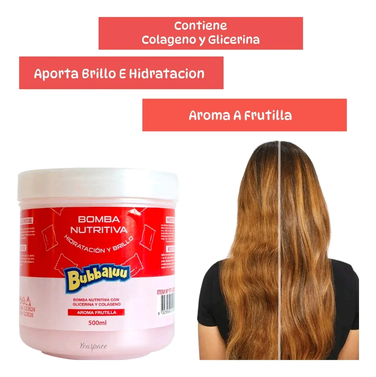 Mascarilla capilar con colágeno 500ml - miniatura 1