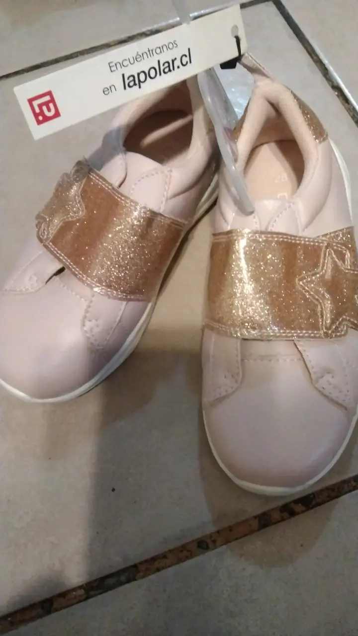 Zapatillas rosas con glitter