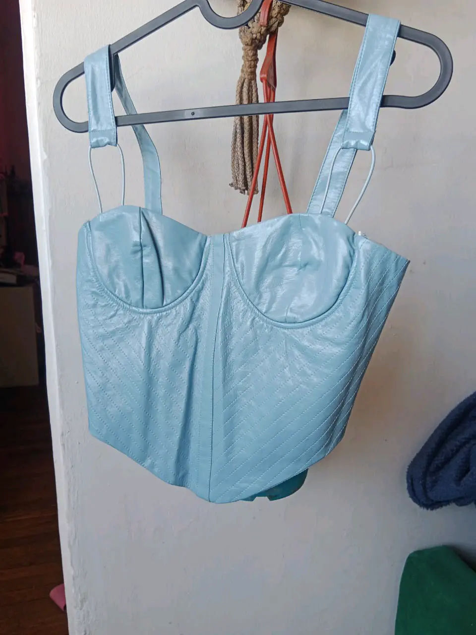Top corset celeste - miniatura 1