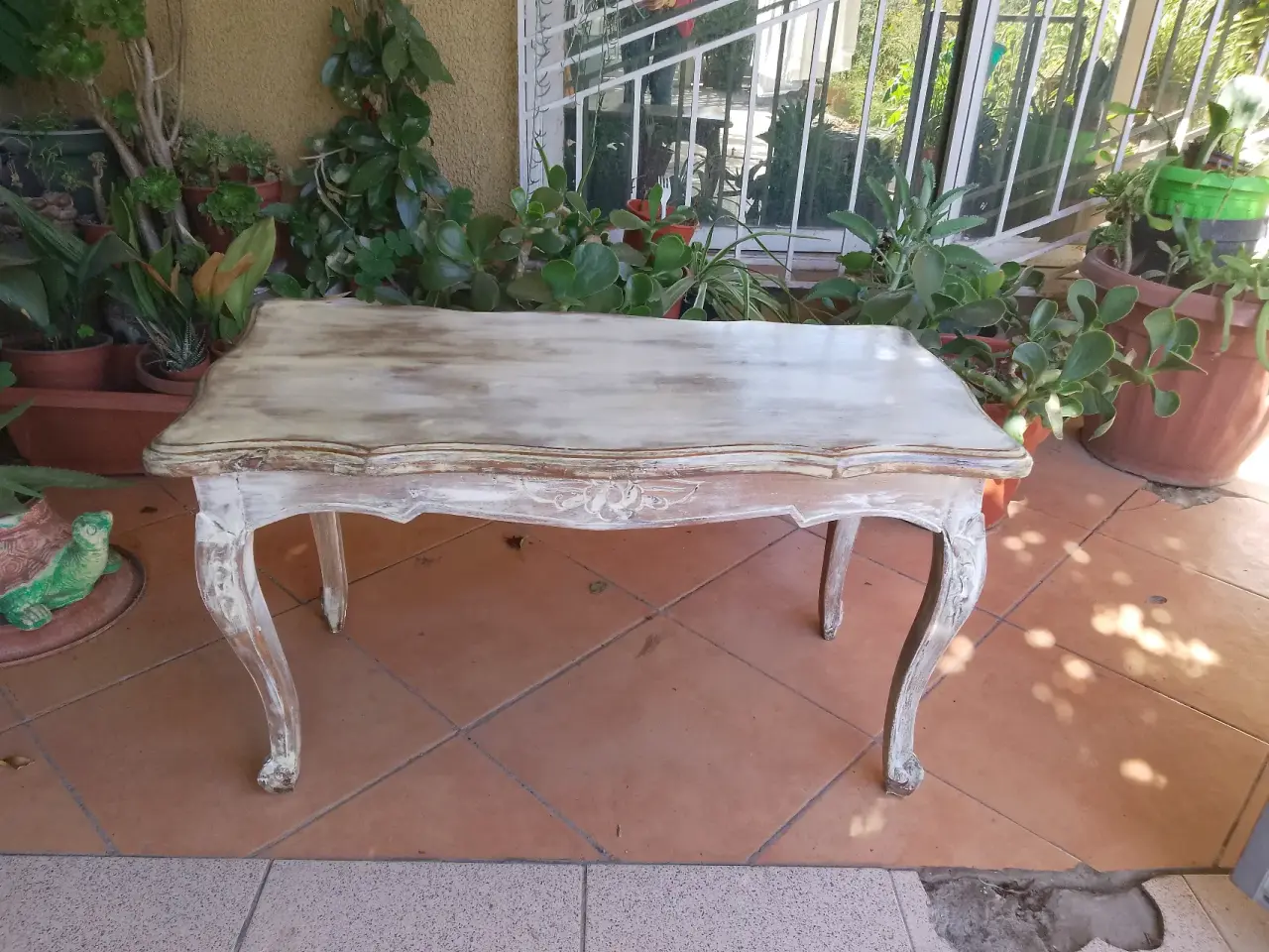 Mesa de centro vintage, estilo francés. Remodelada - miniatura 1