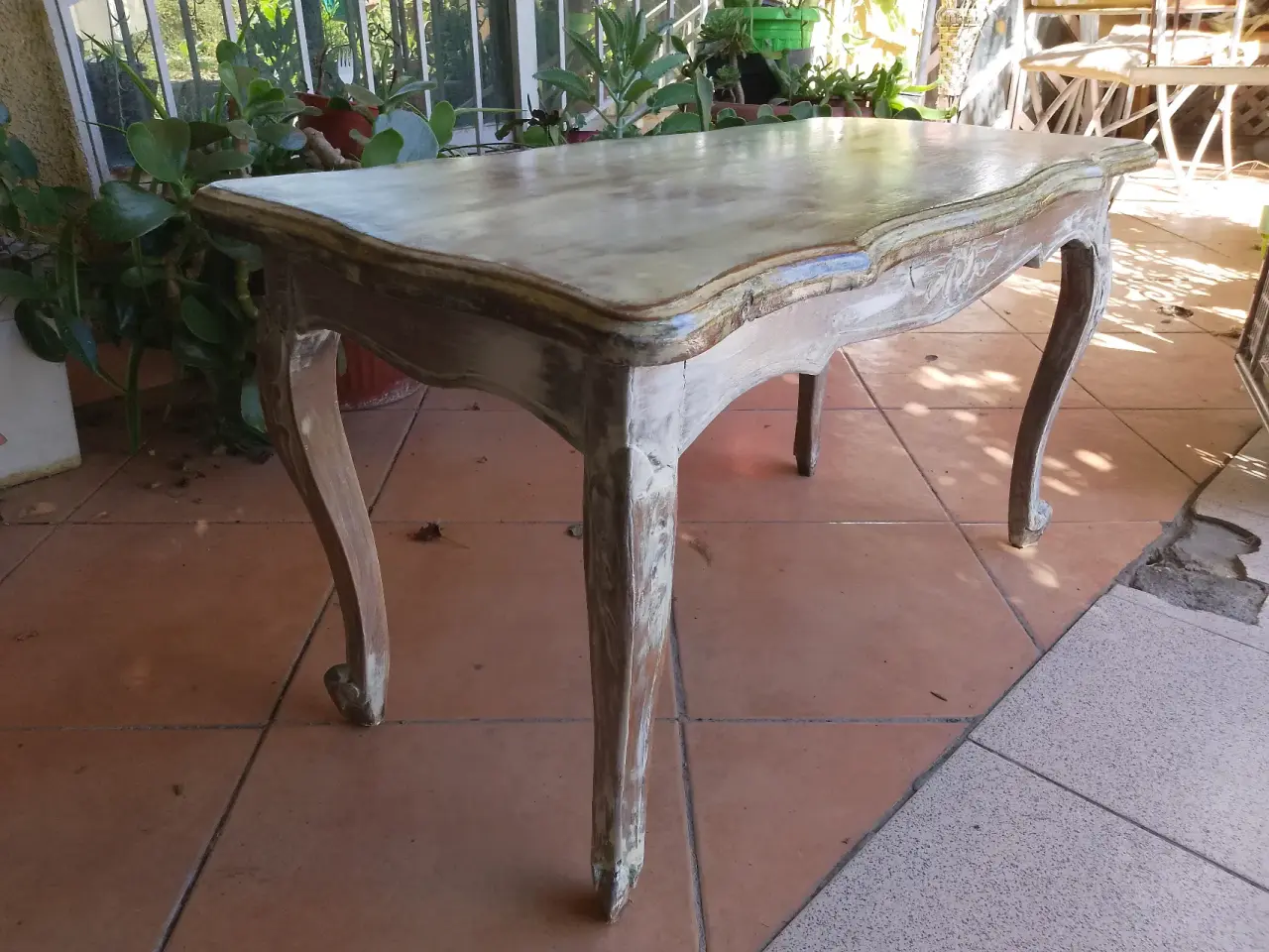 Mesa de centro vintage, estilo francés. Remodelada - miniatura 2