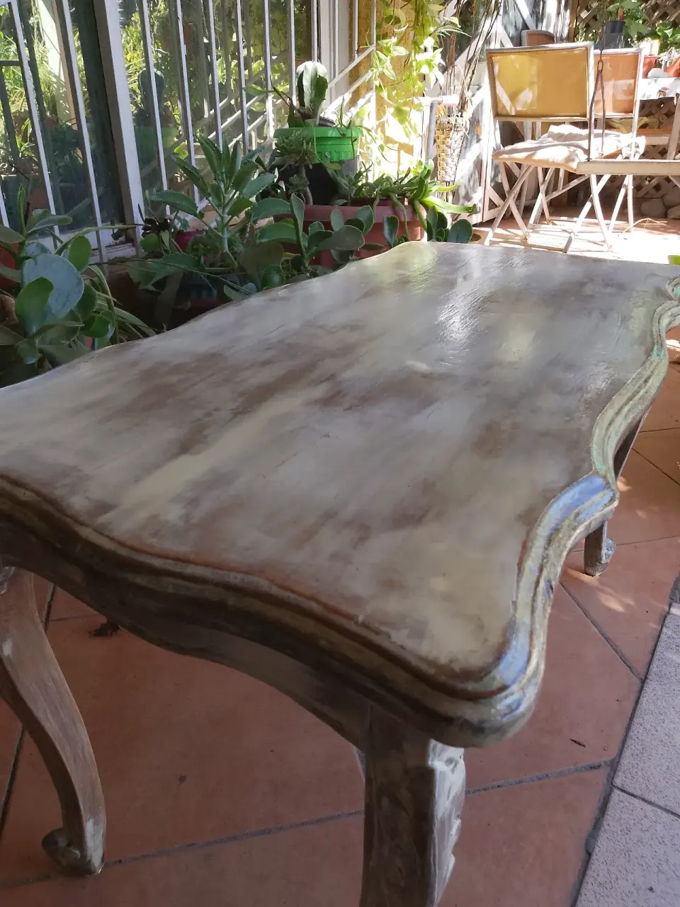 Mesa de centro vintage, estilo francés. Remodelada - miniatura 3