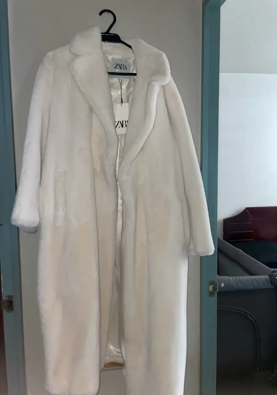 Abrigo blanco Zara - miniatura 2