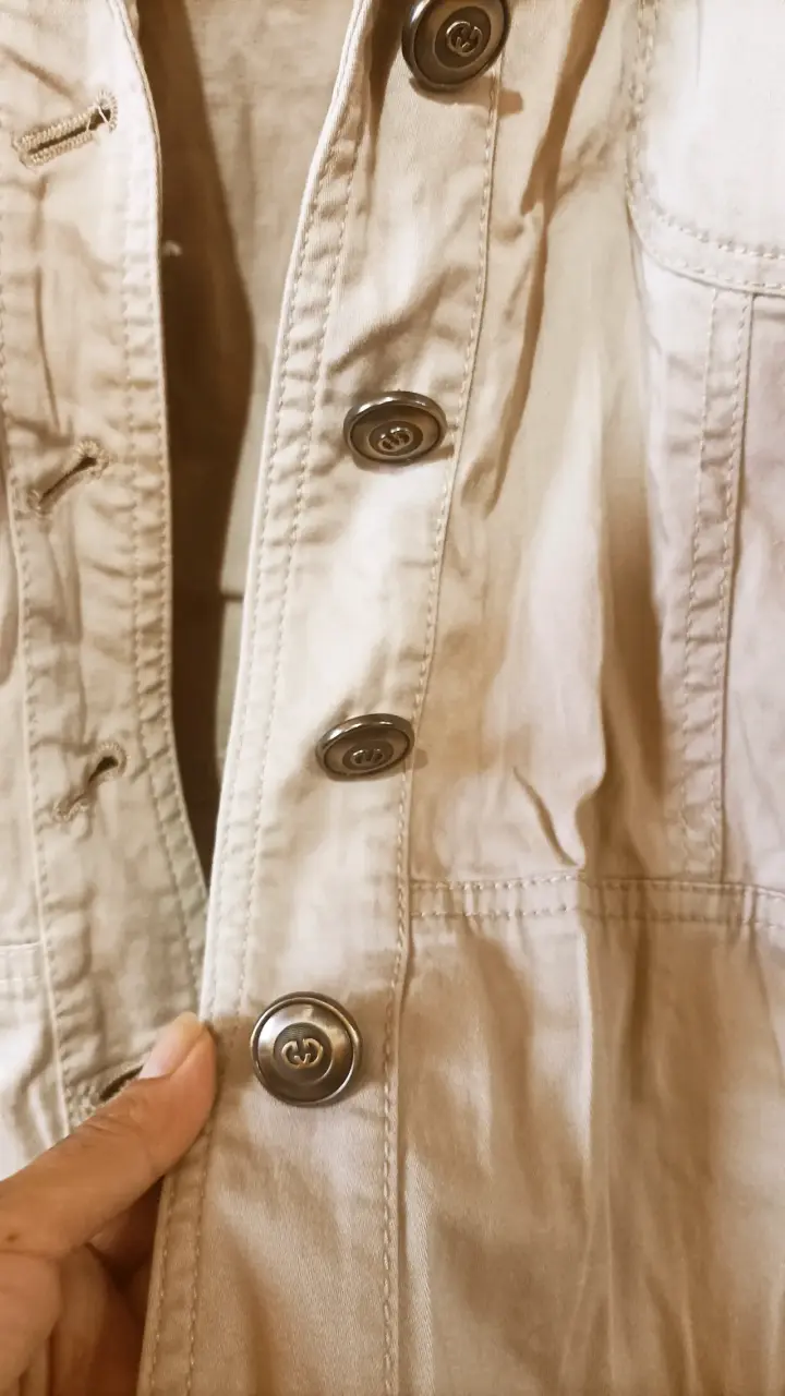 Blazer beige estilo casual - miniatura 2