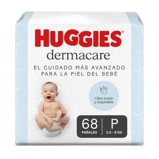 Pañales Huggies Dermacare P