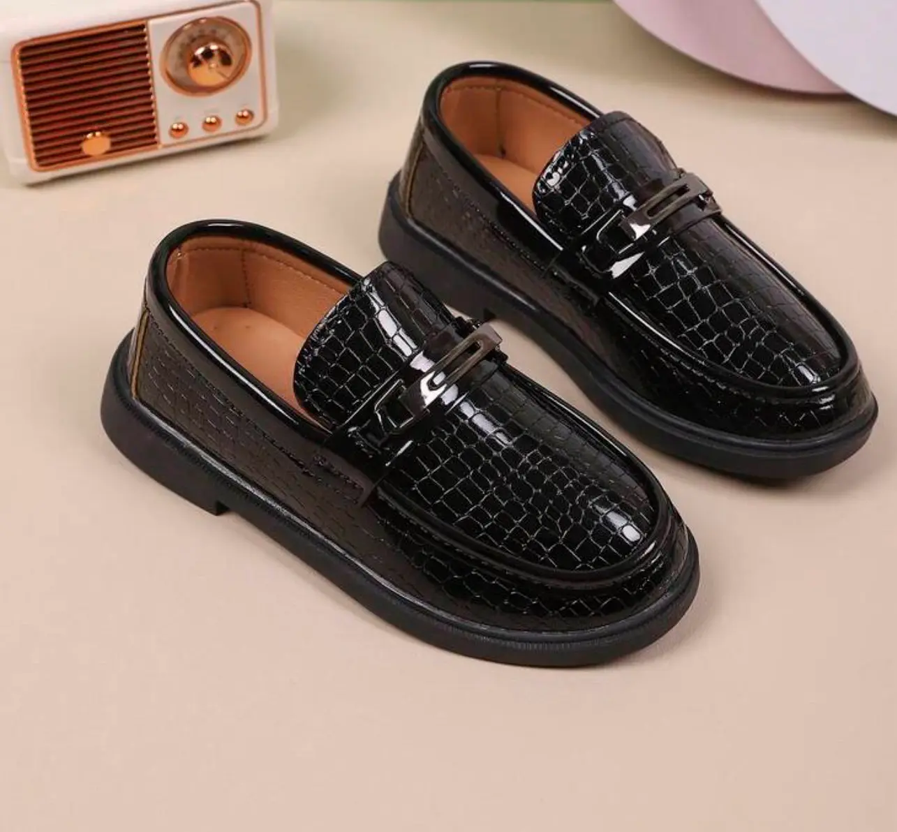 Mocasines negros elegantes