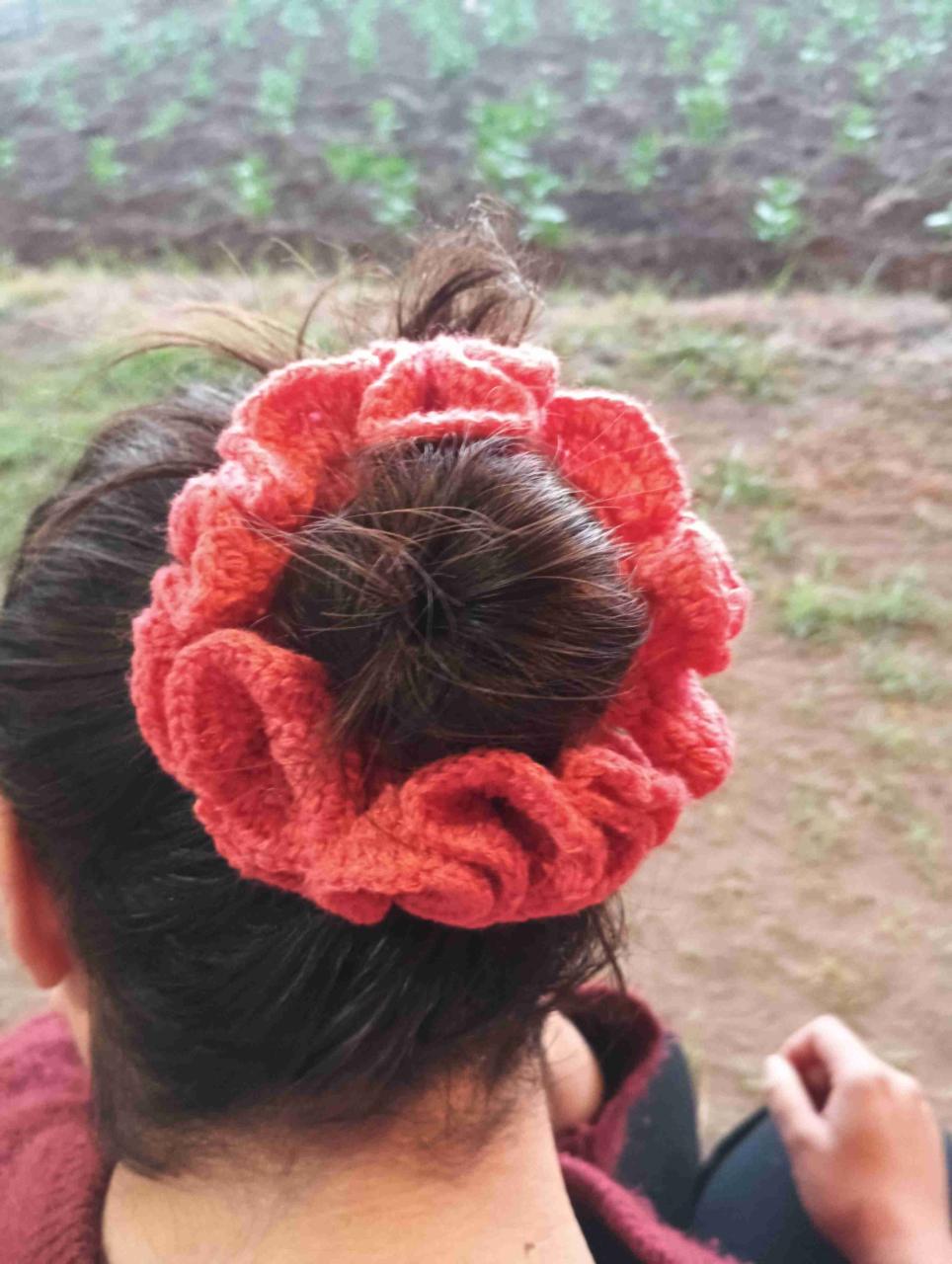 Coletero tejido a mano rojo - miniatura 3