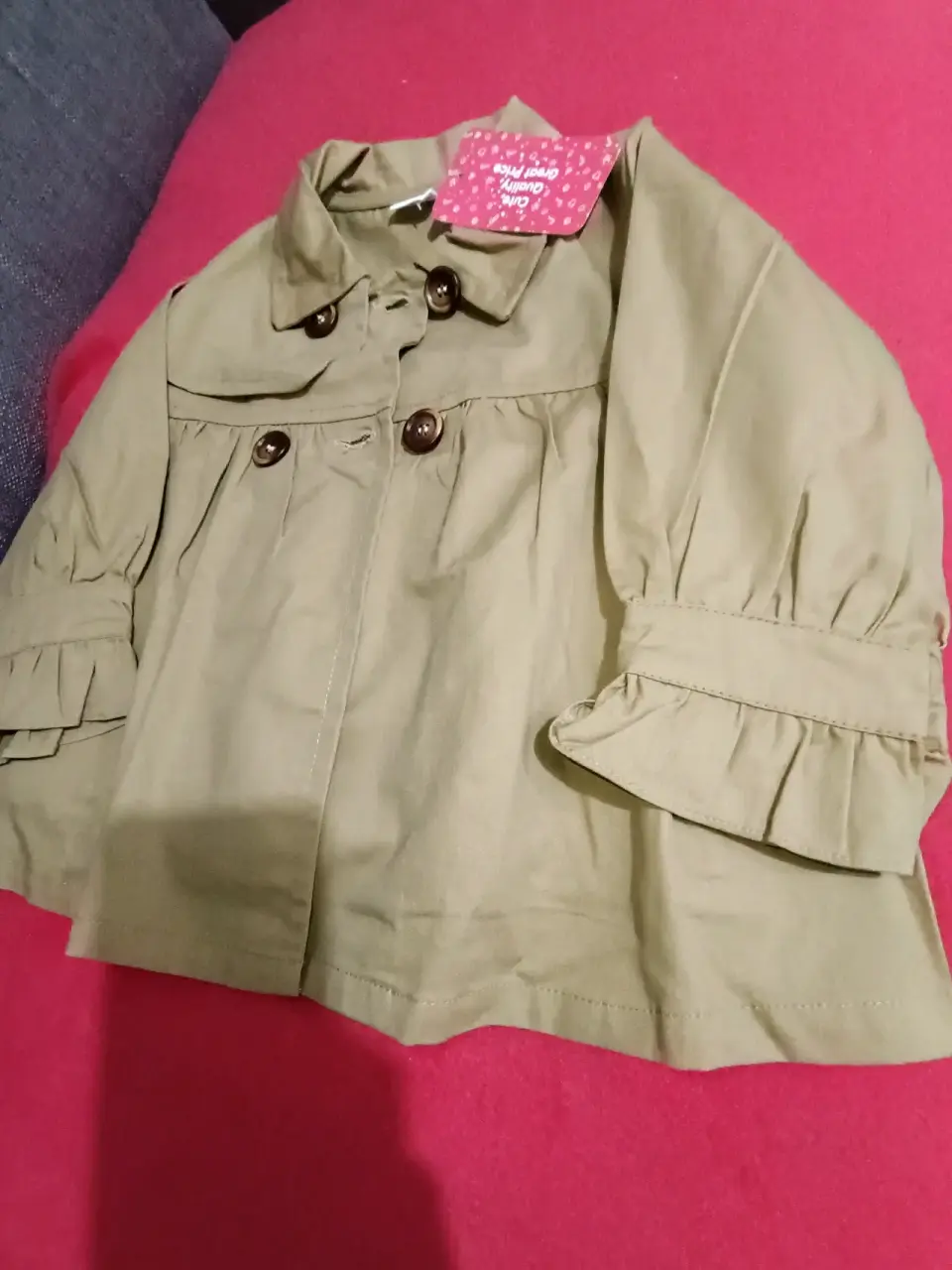 Chaqueta infantil con pliegues - miniatura 1
