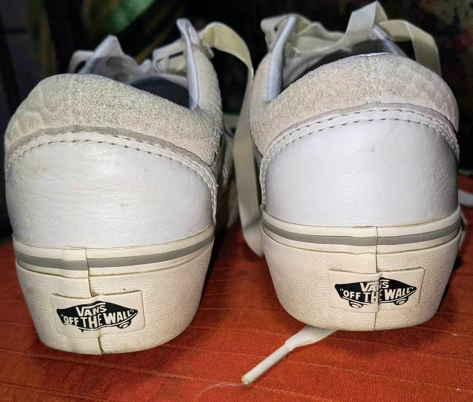 Zapatillas blancas de cuero Vans 23.5 cm - miniatura 3