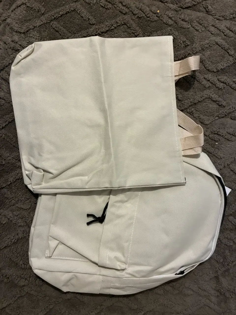 Mochila beige unisex - miniatura 2
