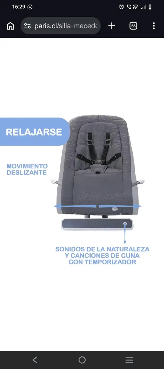Silla mecedora con sonido - miniatura 1
