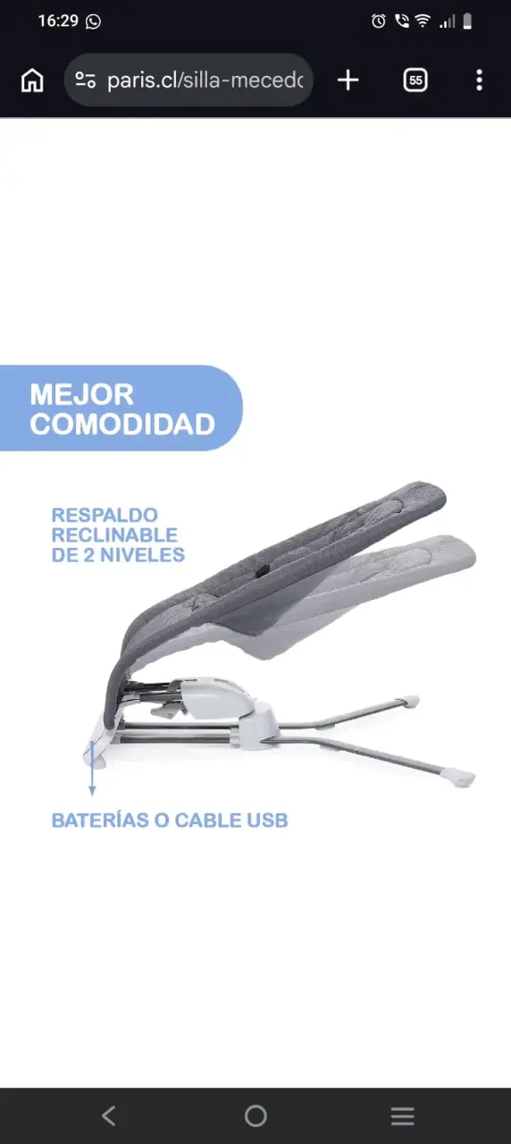 Silla mecedora con sonido - miniatura 3