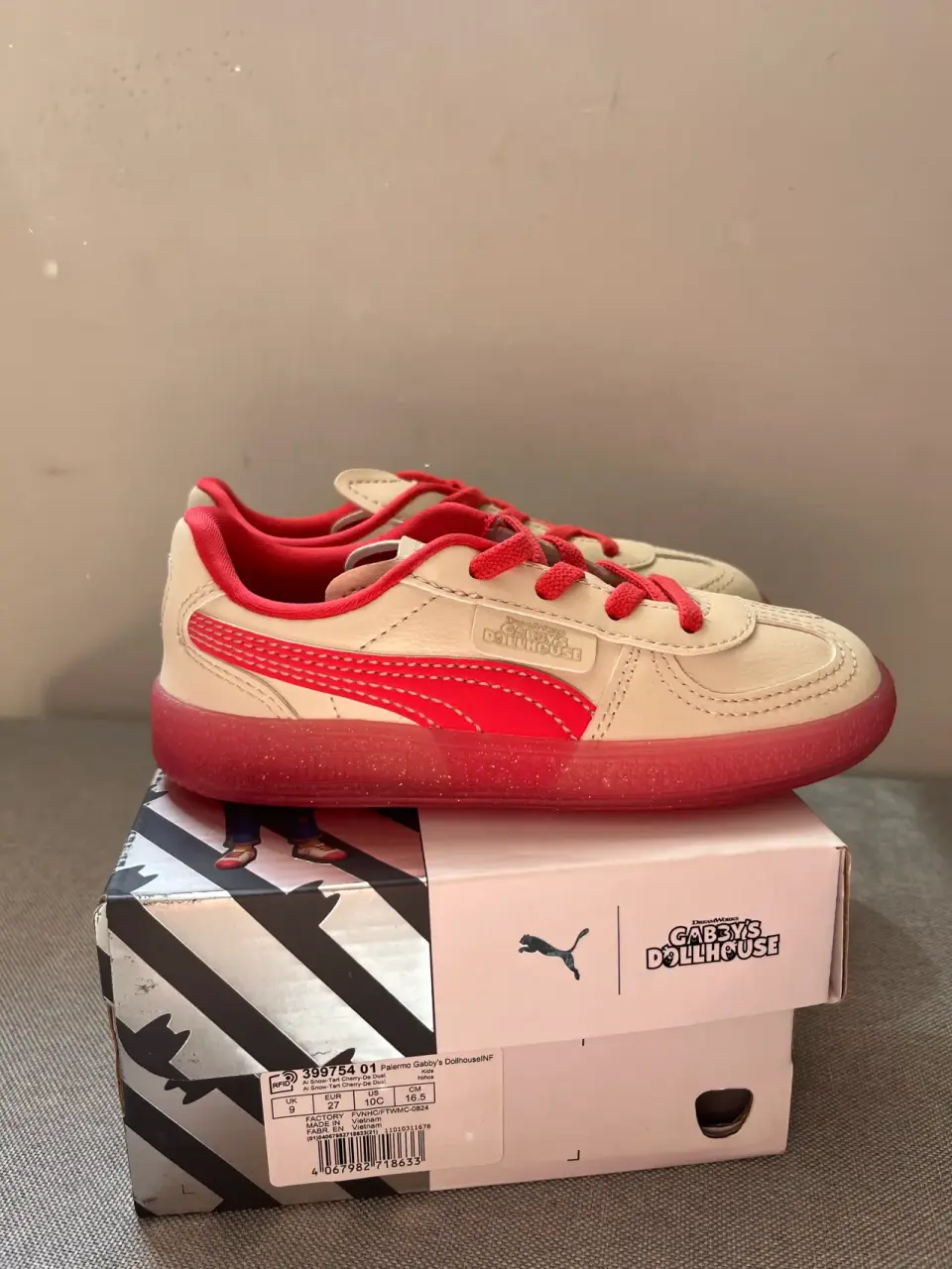 Zapatillas infantiles Puma rosadas - miniatura 2