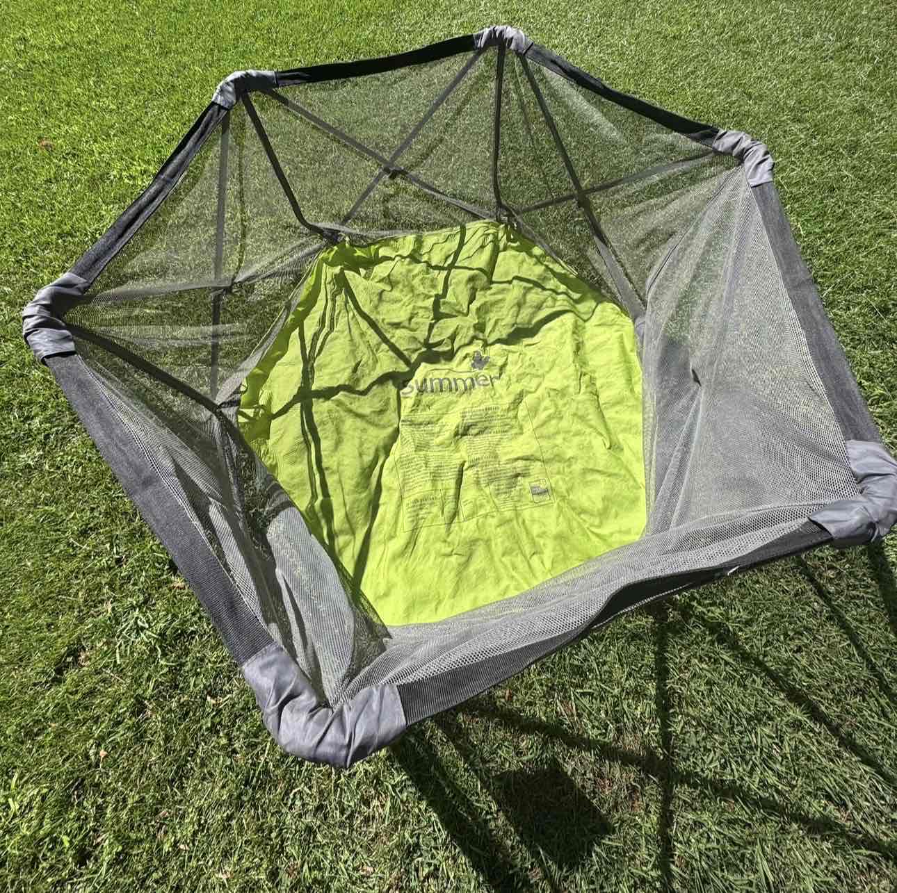 Corral de juego plegable verde