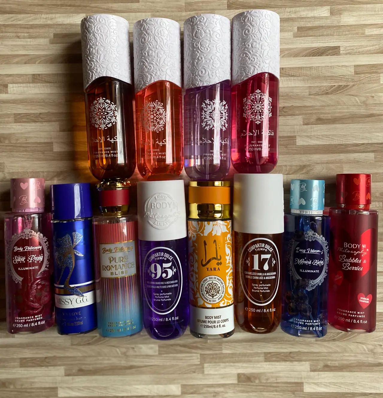 Set de Body Mists variados