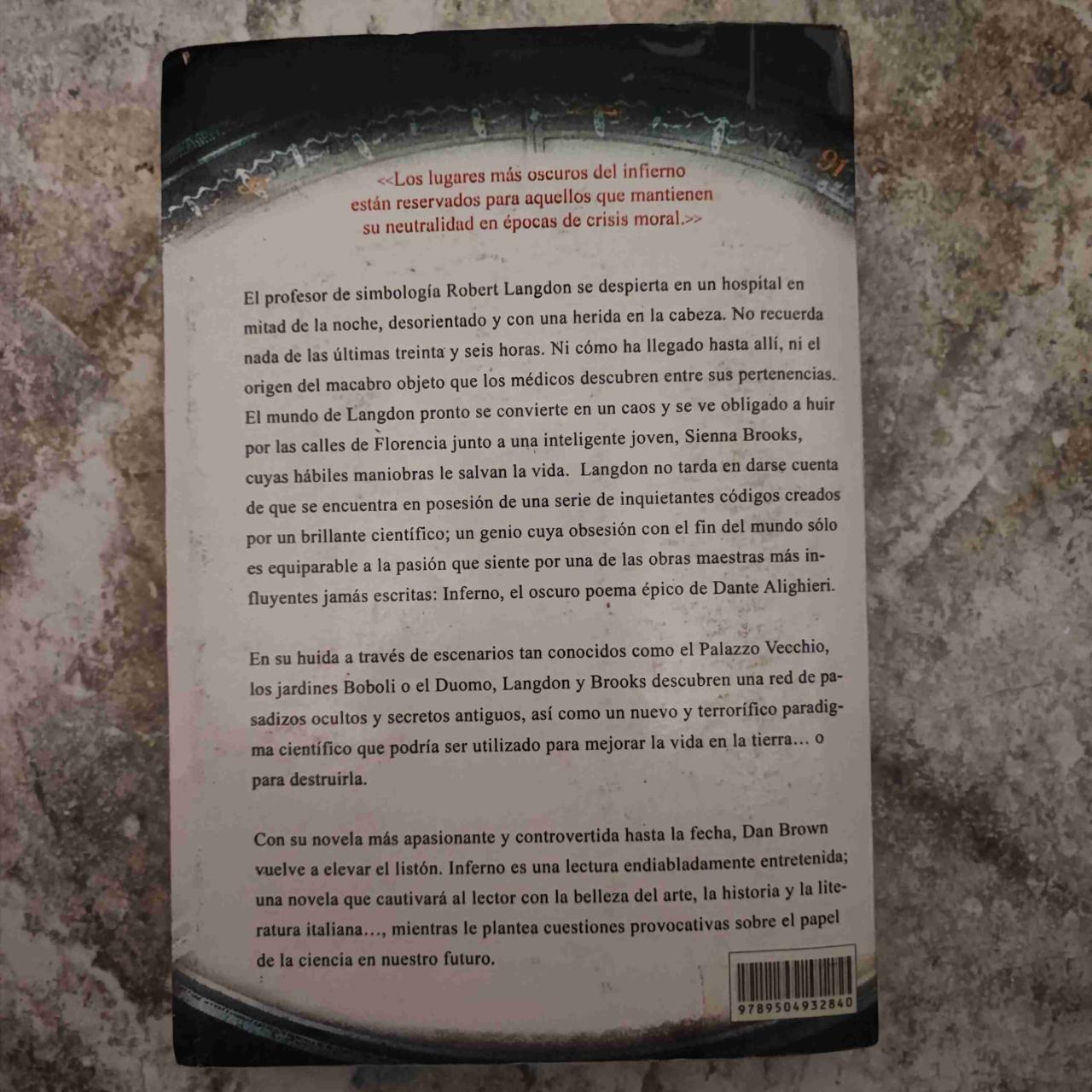 Libro 'Inferno' Dan Brown - miniatura 2