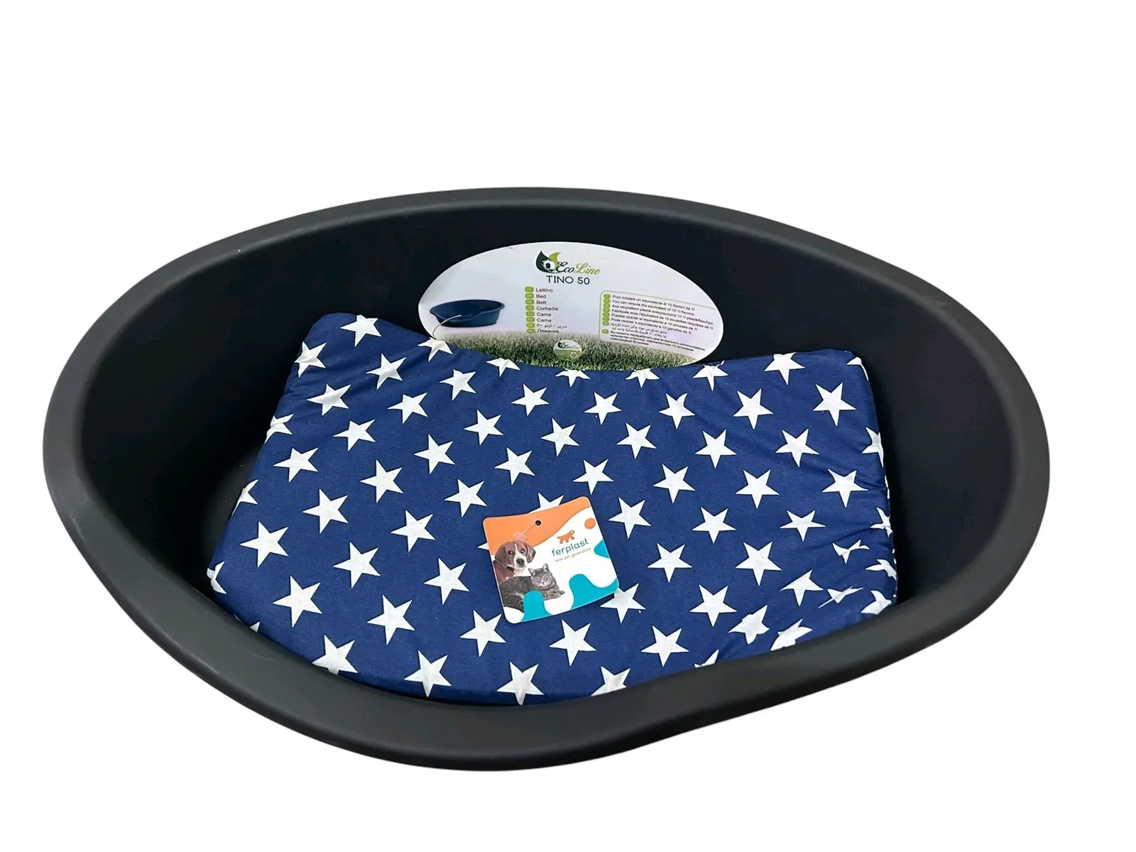 Cama negra para mascotas - miniatura 2