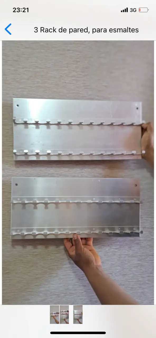2 Rack de pared para esmaltes