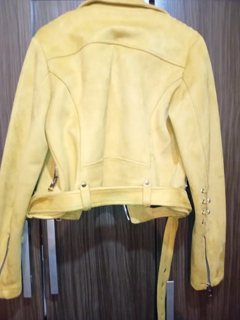 Chaqueta amarilla suéter mujer - miniatura 1