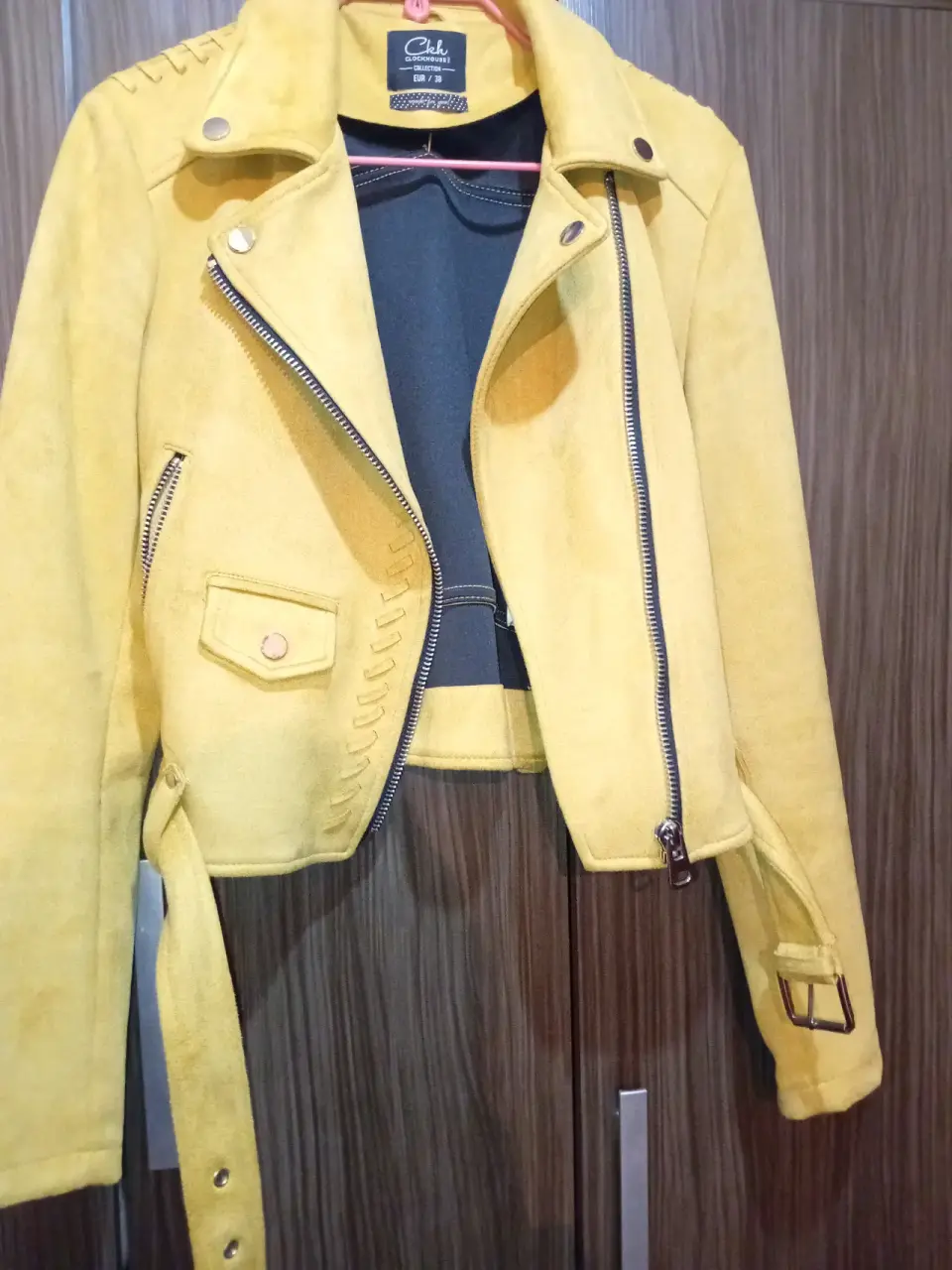 Chaqueta amarilla suéter mujer - miniatura 2