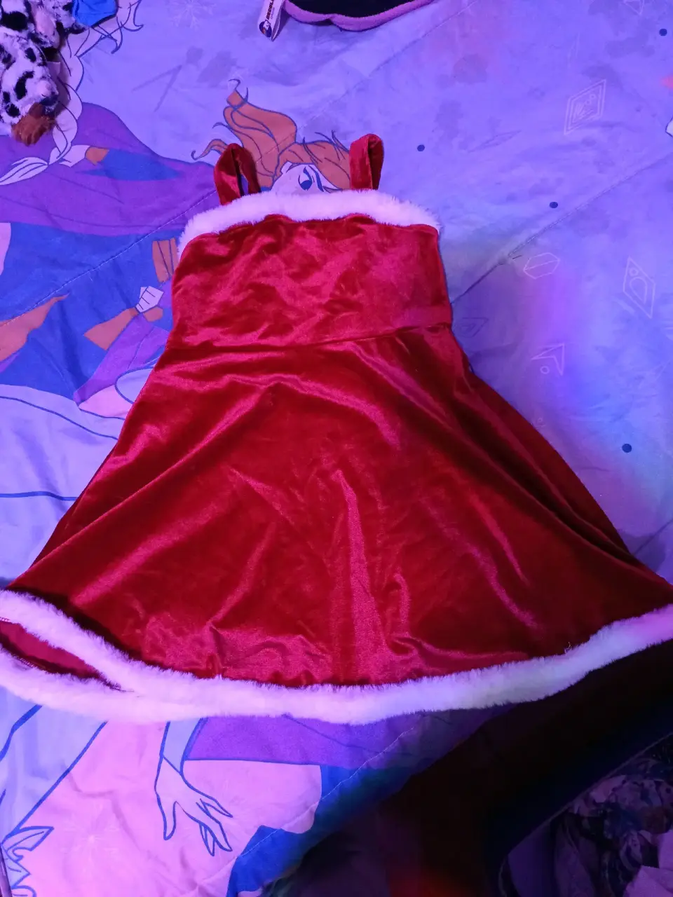 Vestido rojo navideño infantil