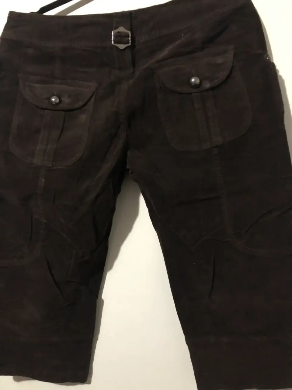 Pantalones cortos de pana marrón - miniatura 2