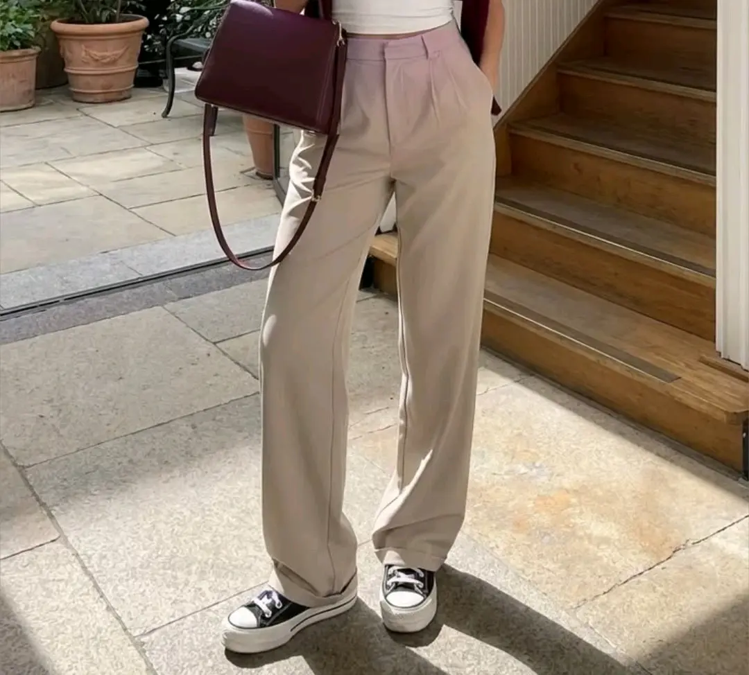Pantalon sastrero beige