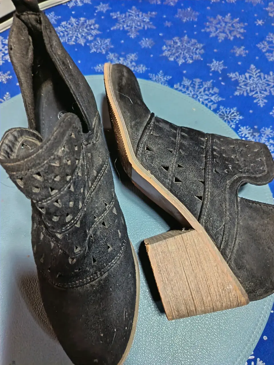Botines de cuero negromate - miniatura 1