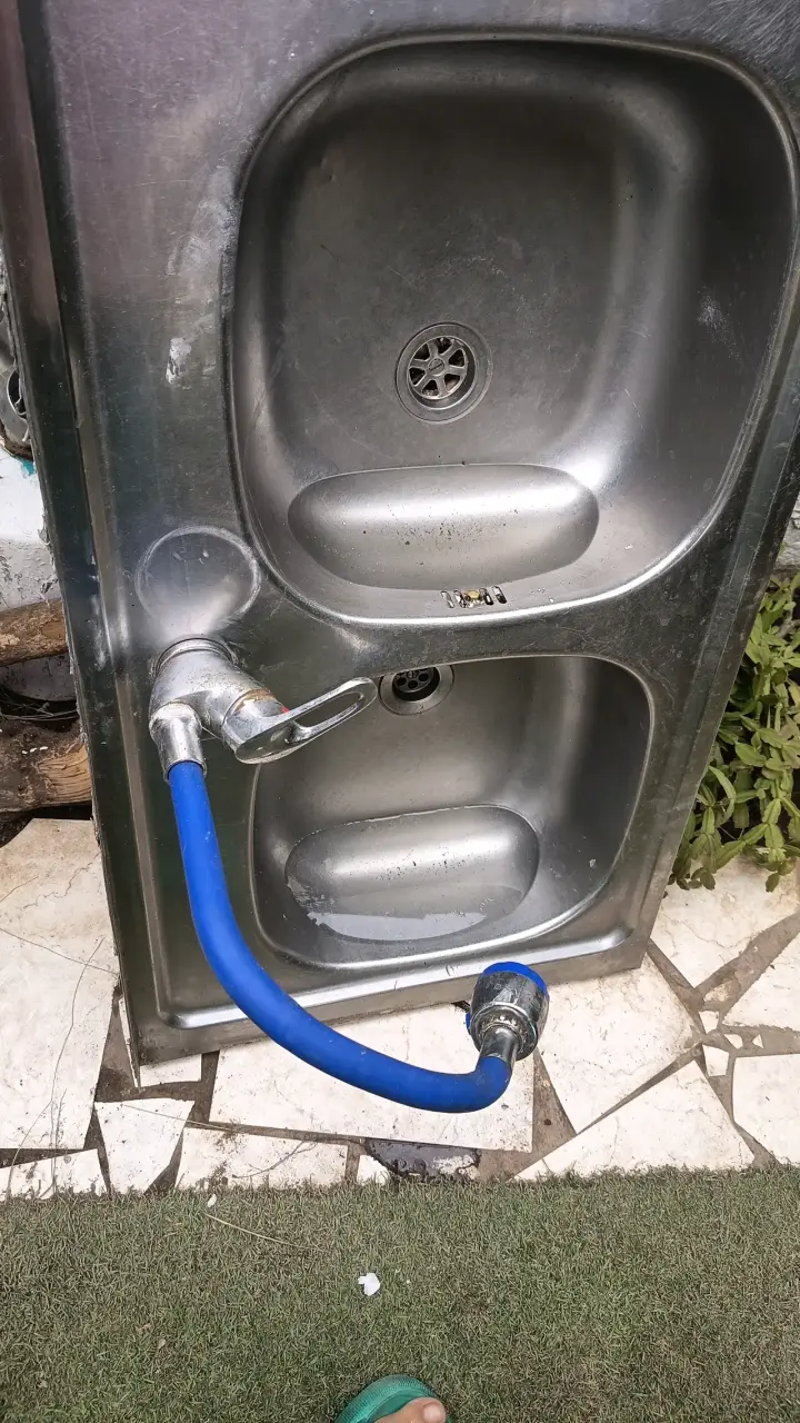 Lavaplatos doble de acero inoxidable - miniatura 1