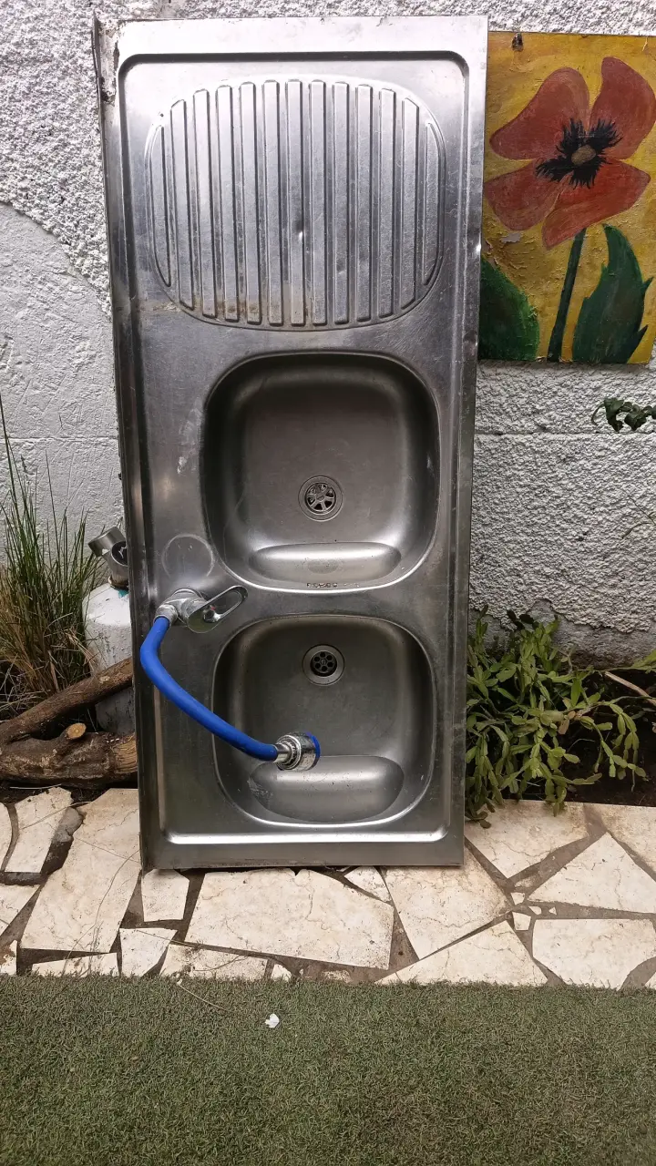 Lavaplatos doble de acero inoxidable - miniatura 5