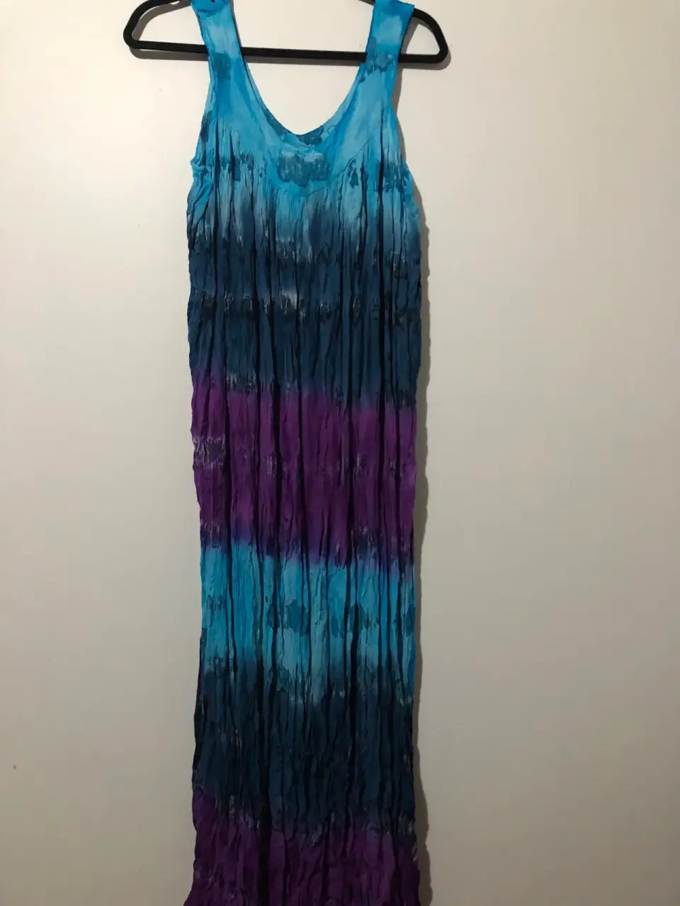 Vestido suelto degradado azul y morado