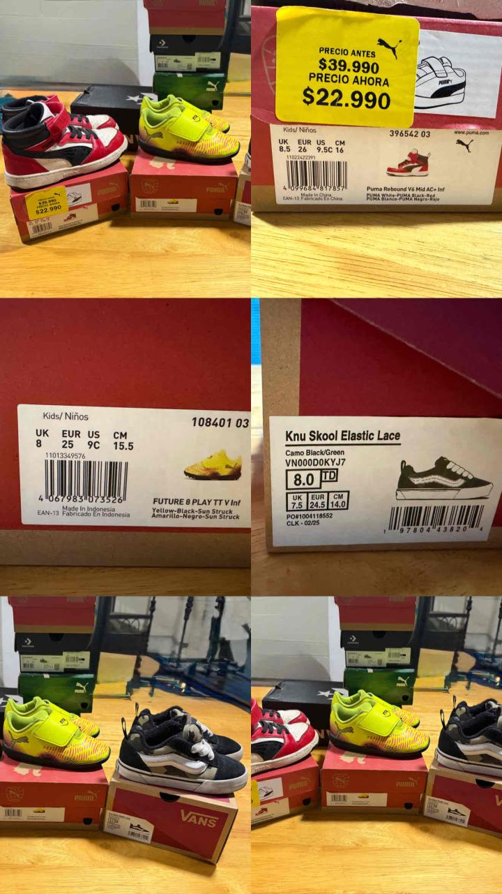 Zapatillas para niños/as