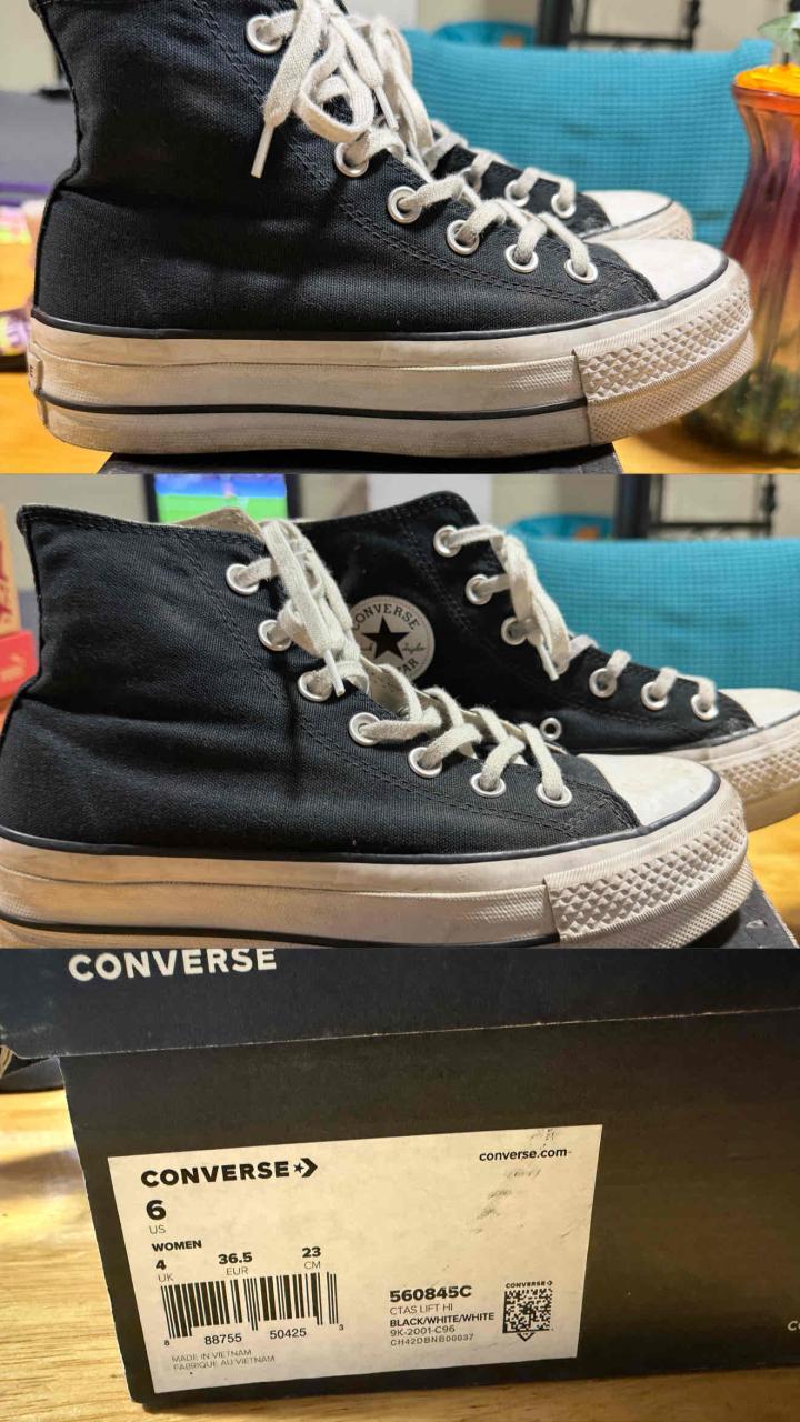 Zapatillas Converse negras altas - miniatura 1