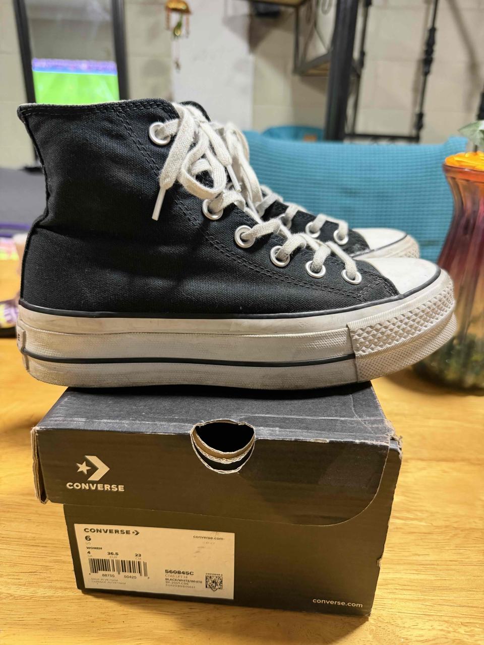 Zapatillas Converse negras altas - miniatura 4