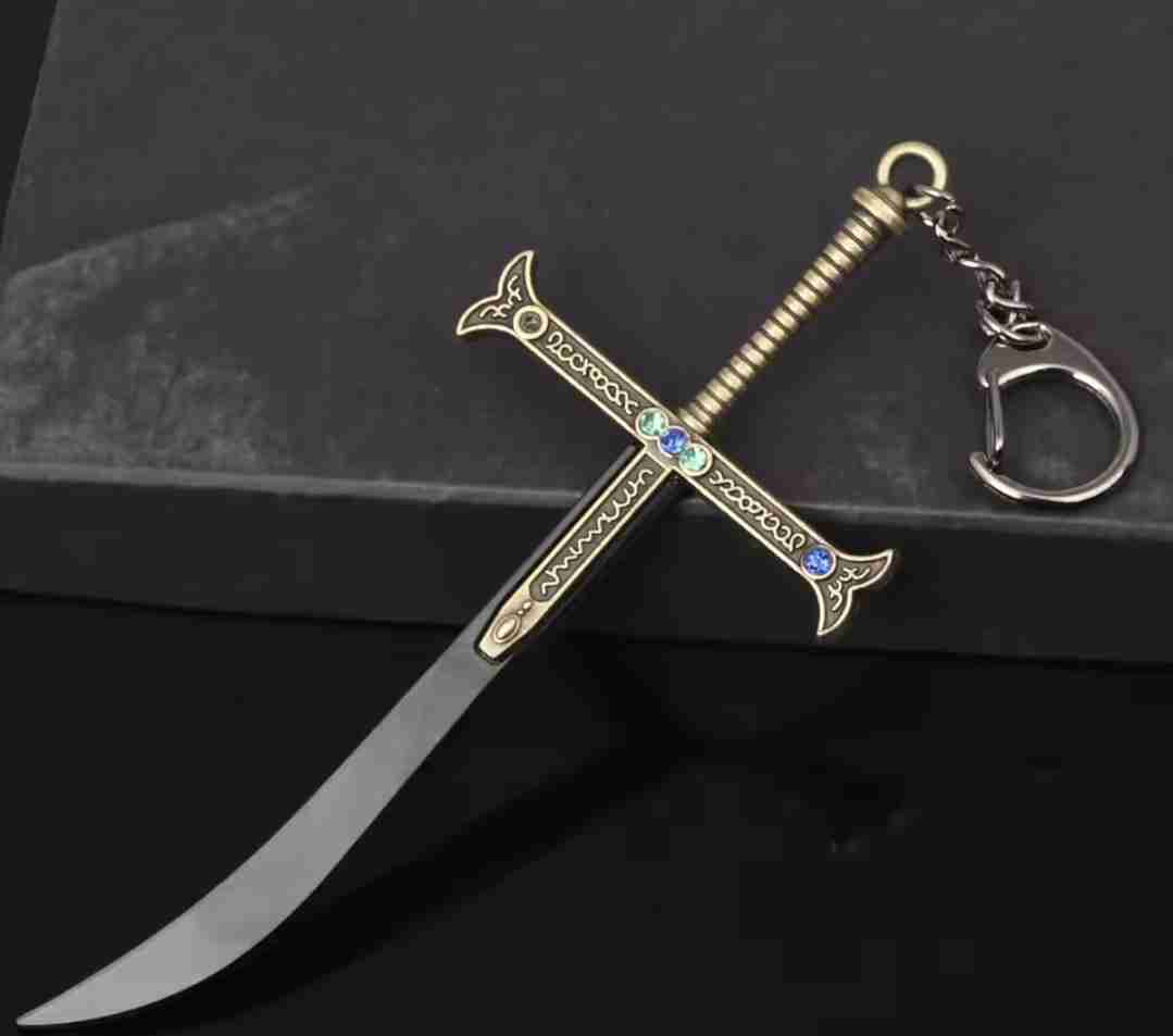 Llavero de Dracule Mihawk de one piece - miniatura 1