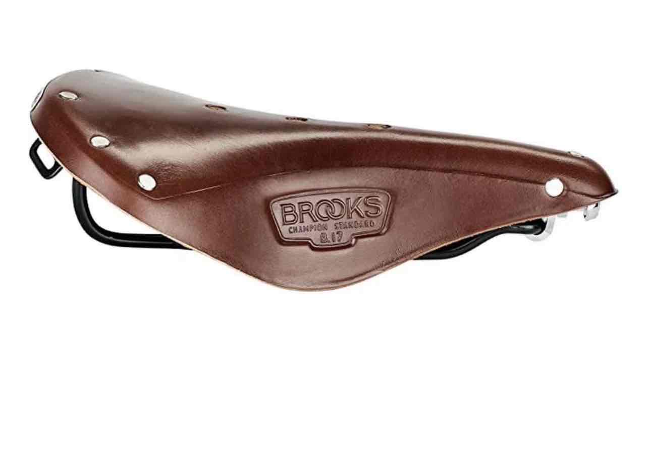 Sillín  bicicleta Brooks inglés de cuero marrón - miniatura 4