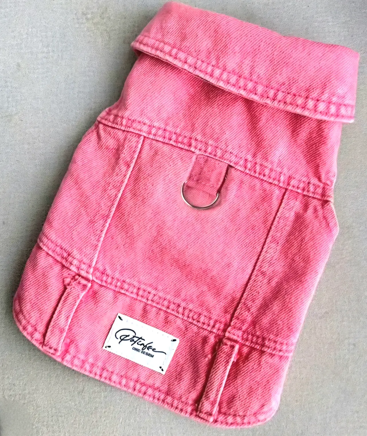 Arnés/Chaqueta Mezclilla Rosa c/Hebilla, Perritos - miniatura 6