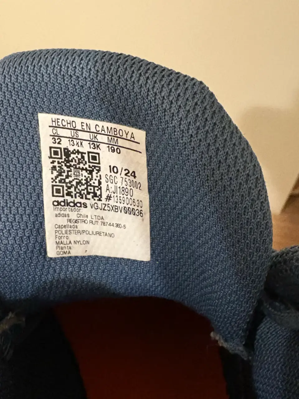 Zapatillas Adidas de montaña azules - miniatura 5
