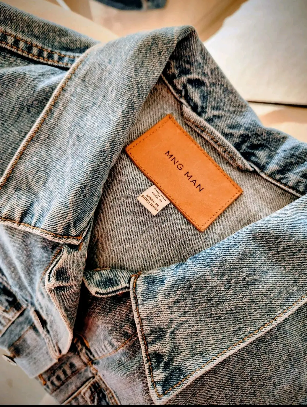 Chaqueta Mango denim azul celeste - miniatura 1