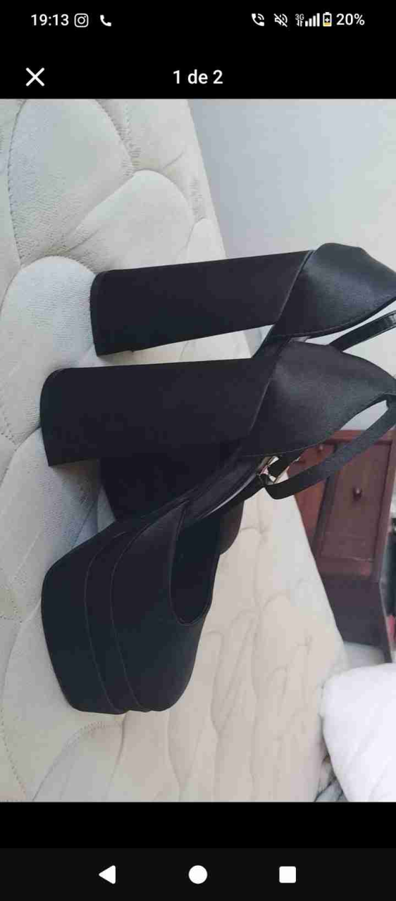 Zapatos de plataforma negros - miniatura 1