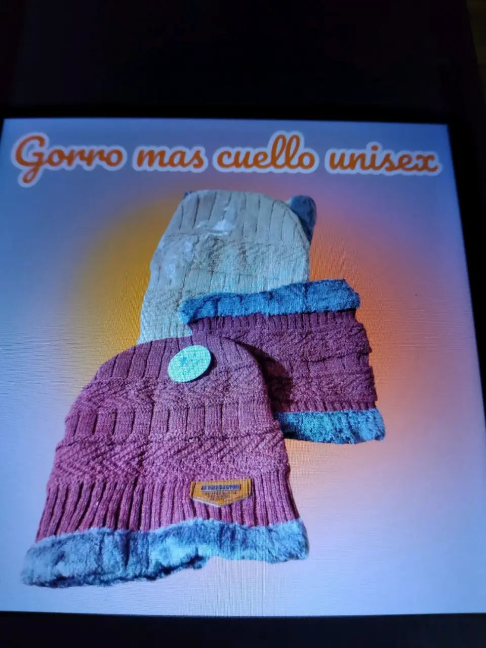Set gorro y cuello unisex