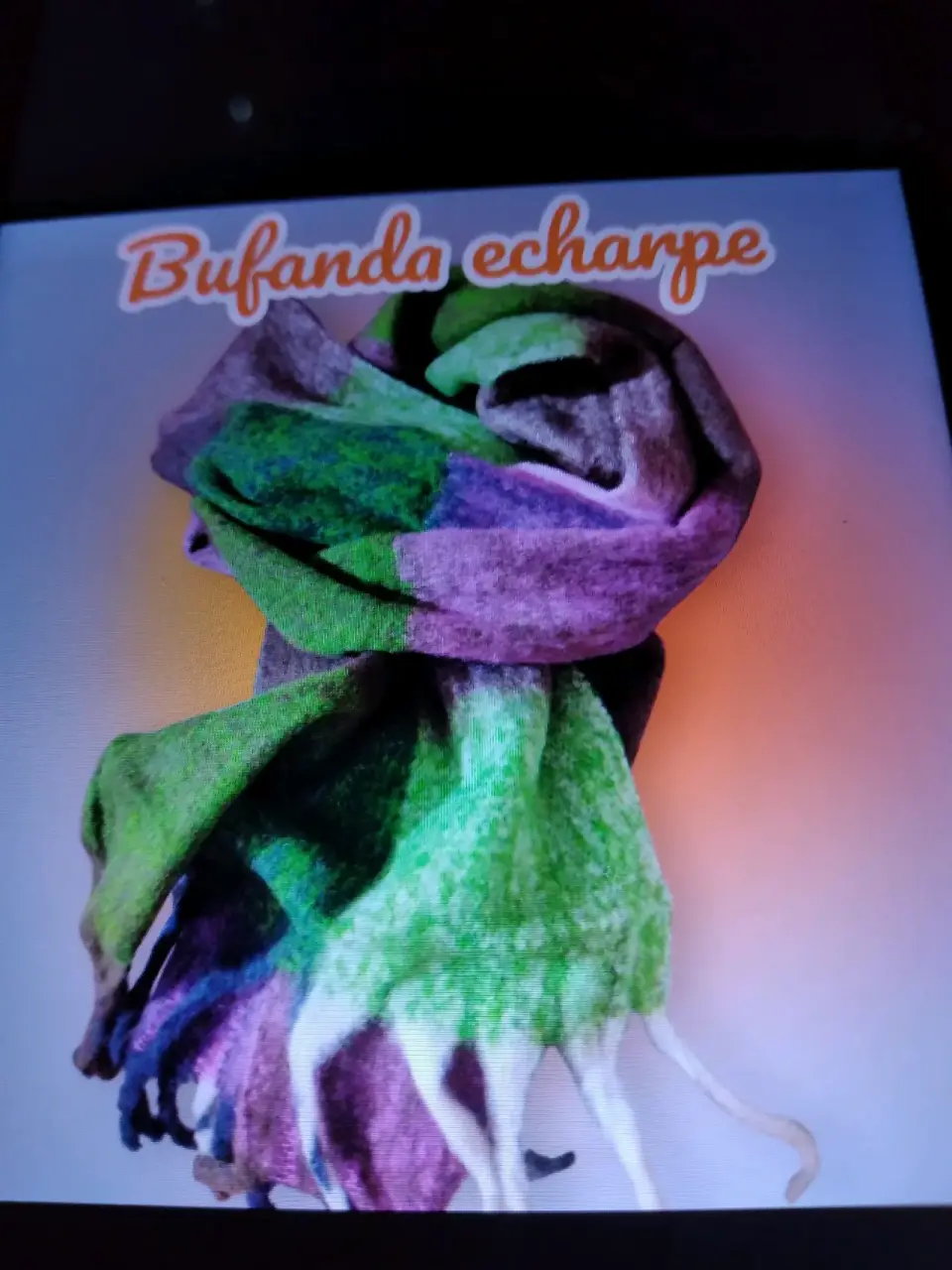 Bufanda echarpe de colores