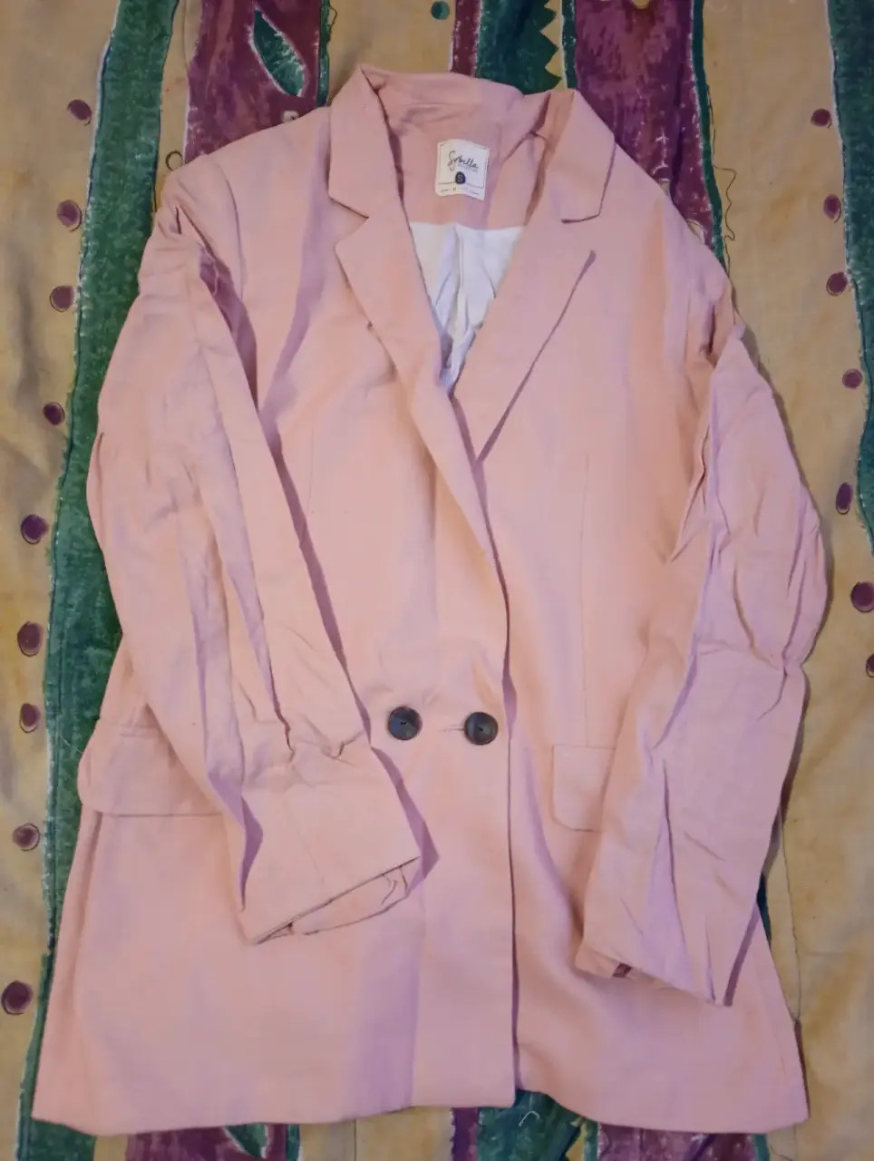 Blazer rosa claro de mujer