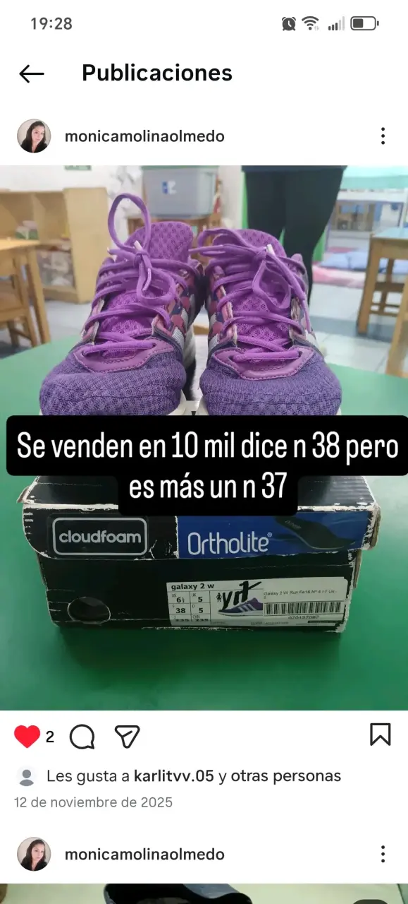 Zapatillas deportivas moradas