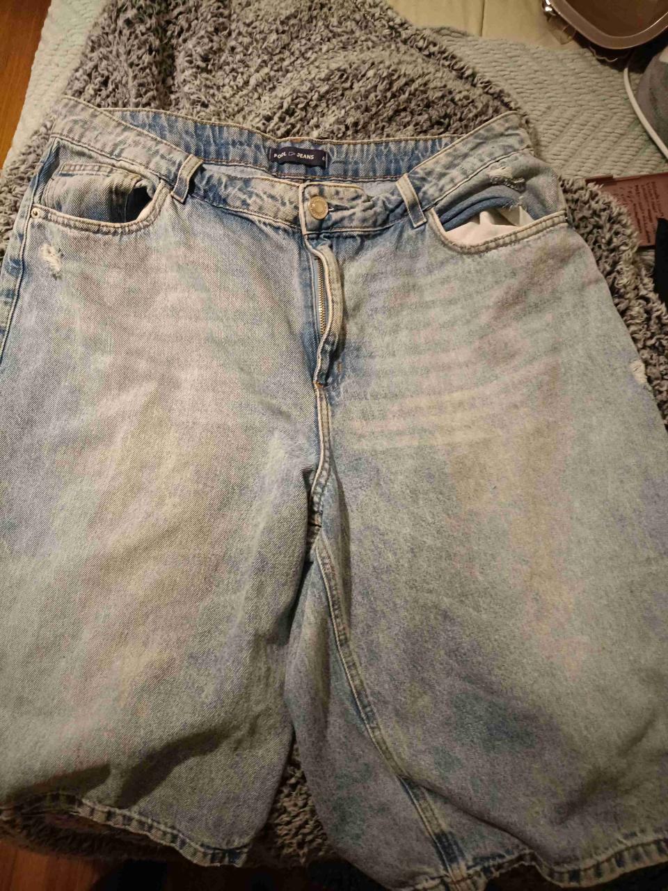 Bermudas Largas Mujer Mesclilla