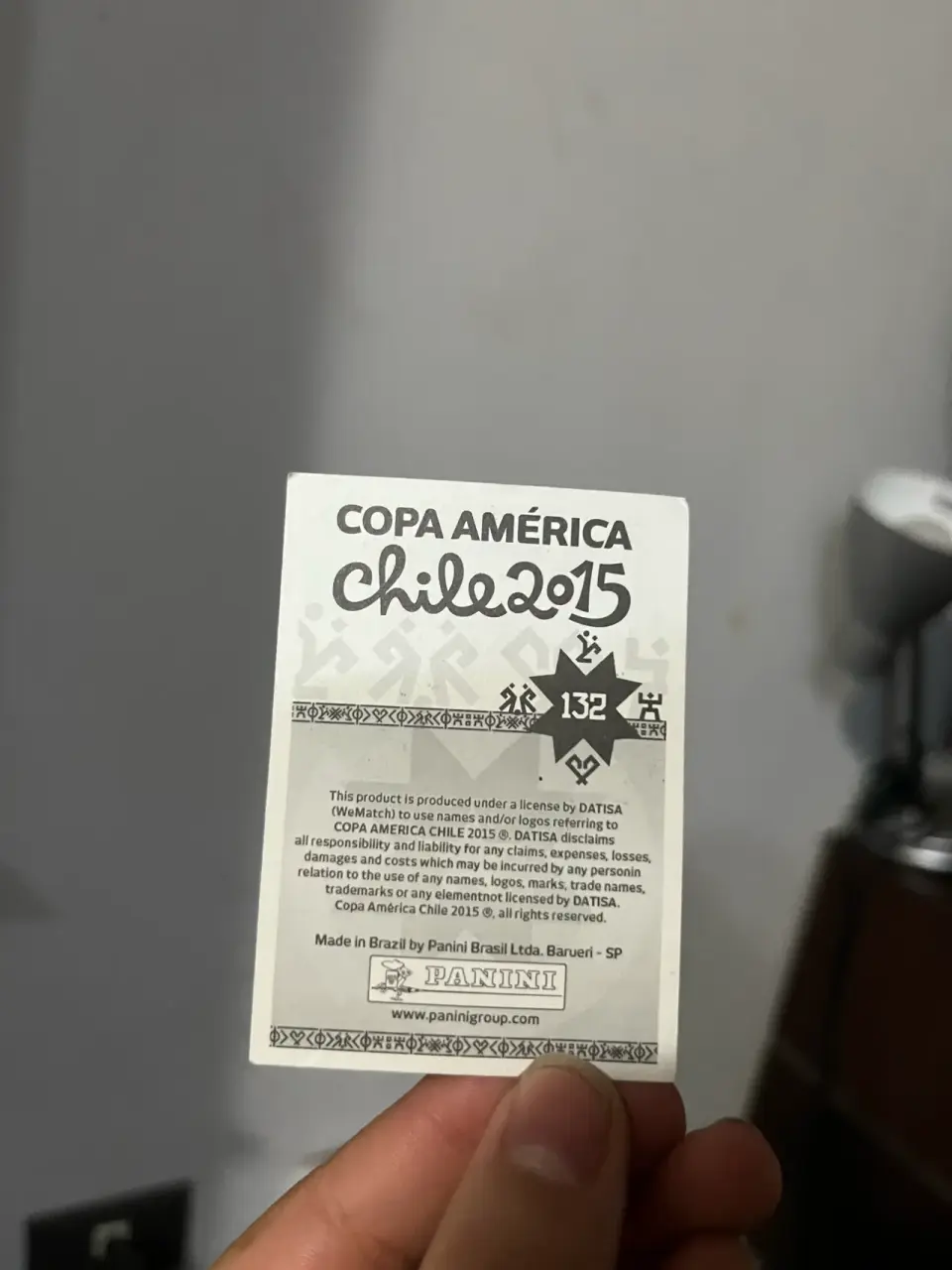 Lámina original copa América 2015 Messi - miniatura 2