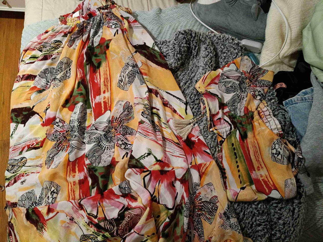 Conjunto Floral Brasilero Talla U