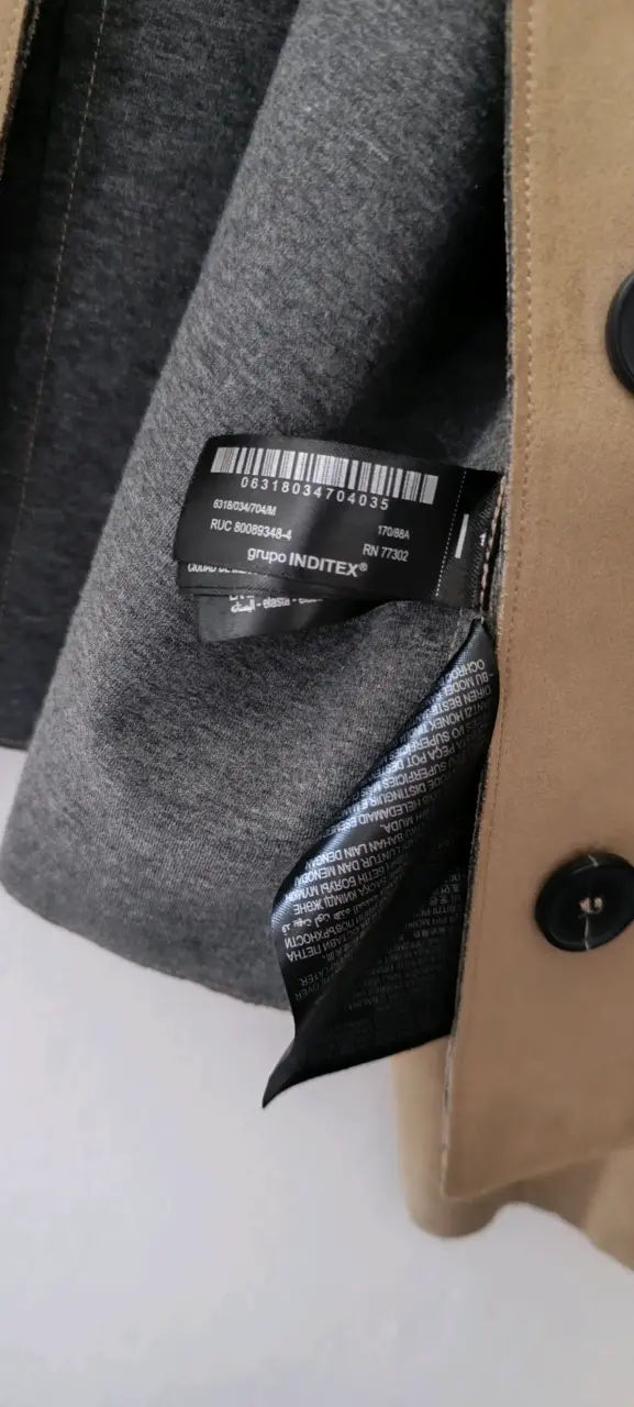Chaqueta beige Zara Nueva - miniatura 4