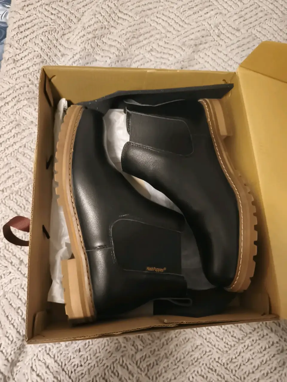 Botines de cuero negros nuevos - miniatura 3