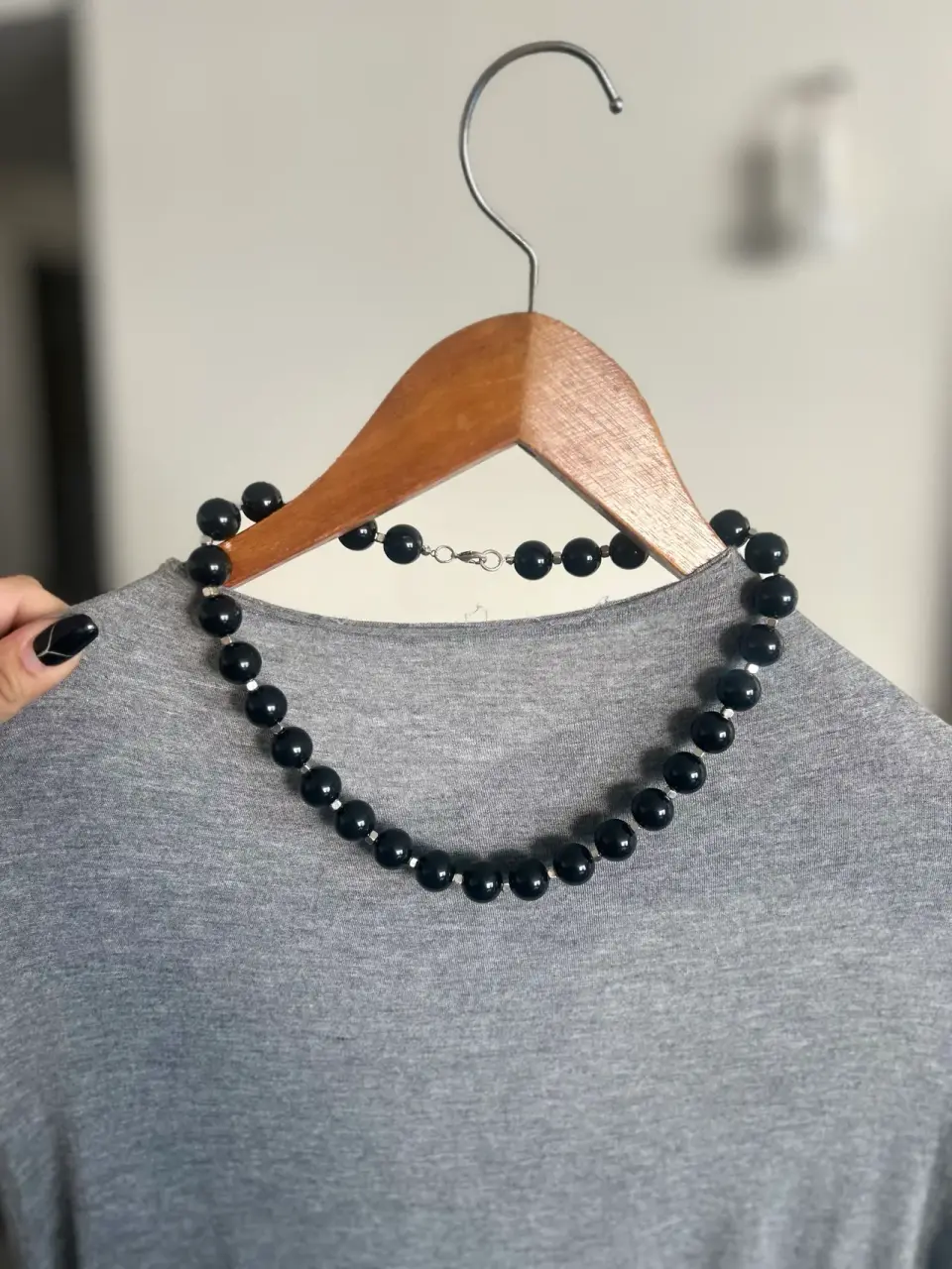 Collar Acrílico Negro - miniatura 2